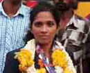 Udupi: World Power lifting gold medalist B Akshata Poojary gets hometown welcome
